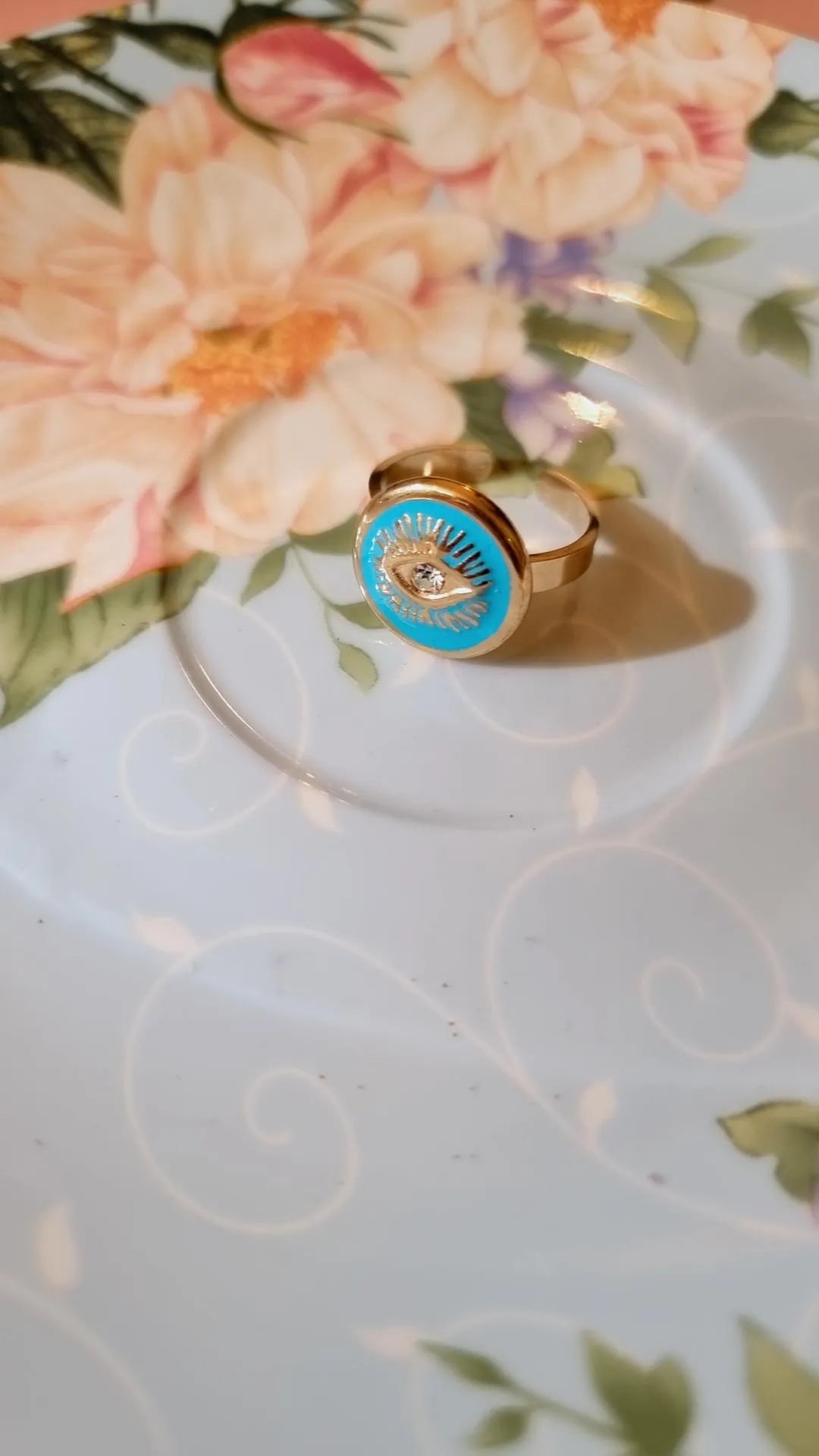 Bague Oeil Sky Blue