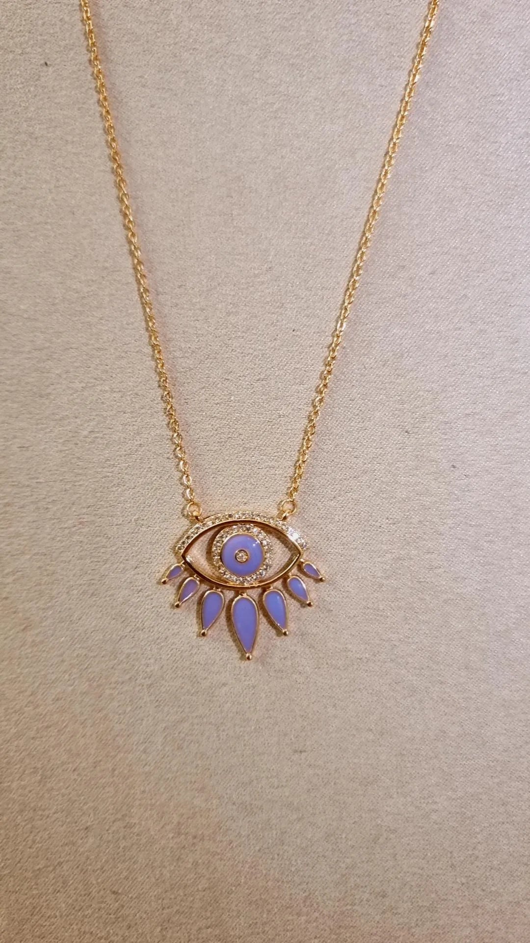 Collier Purple Eye