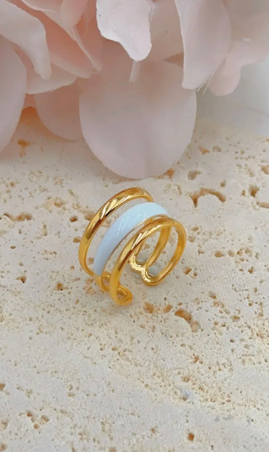 Bague Rail Blanc