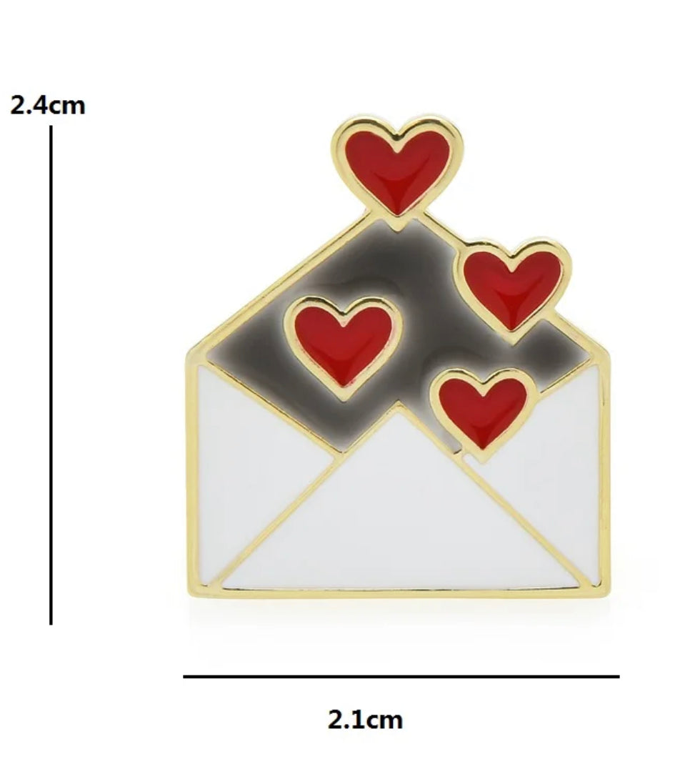 Broche Love Letter